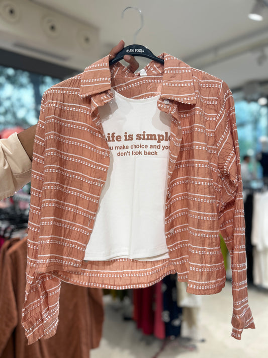 Lining shirt with inner