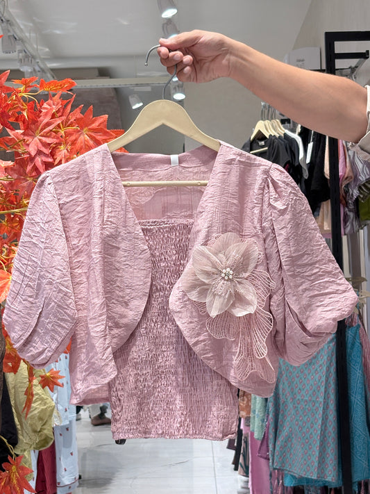 Partywear top with inner