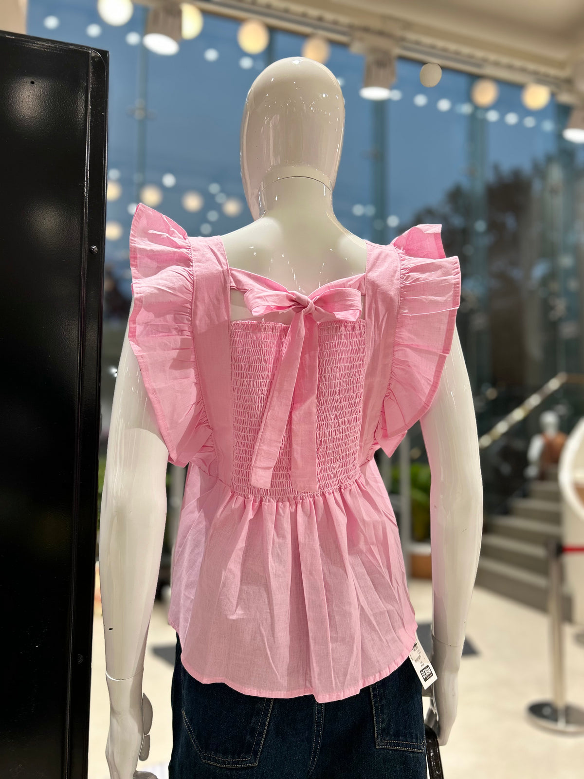 Pinteresty frill sleeve embroidered top