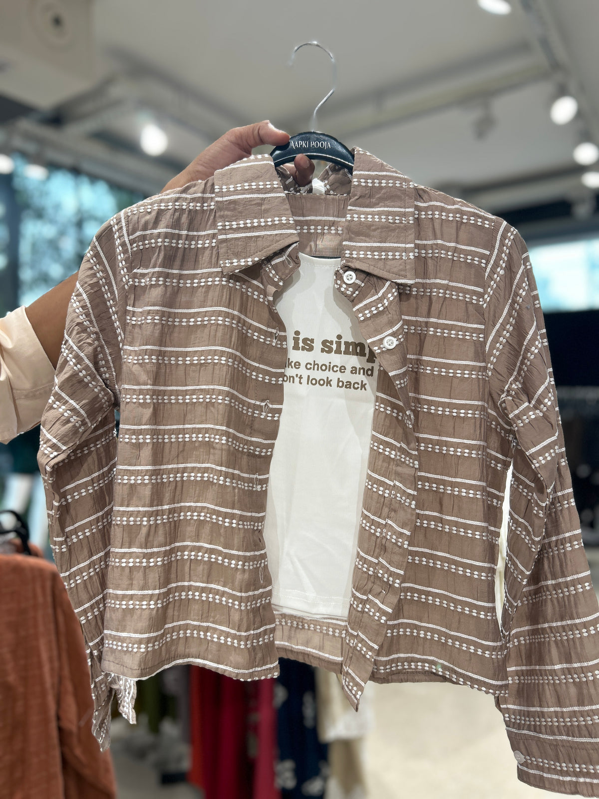Lining shirt with inner