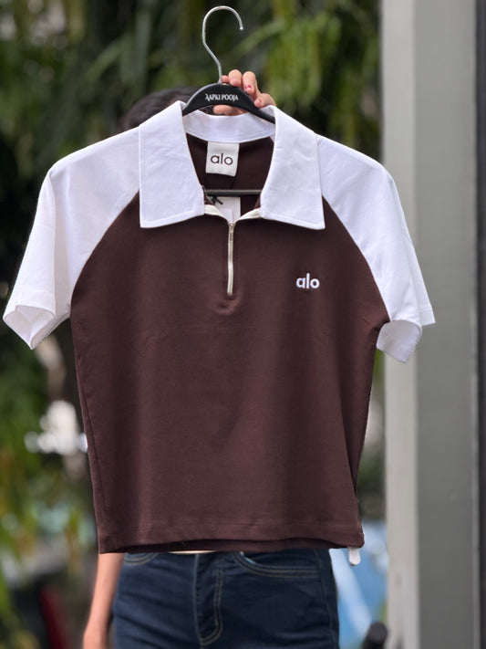 Zip polo everyday T-shirt
