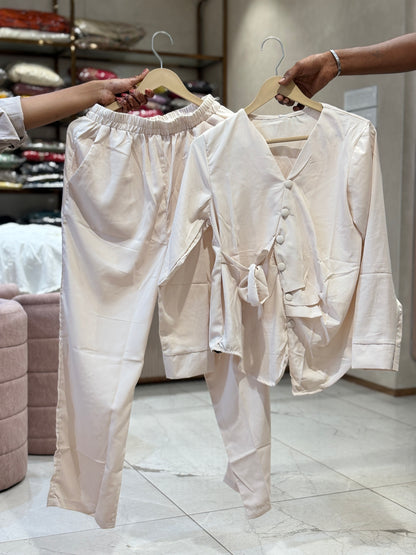Women’s Premium  Co-ord Set | Stylish Top & Pant Set