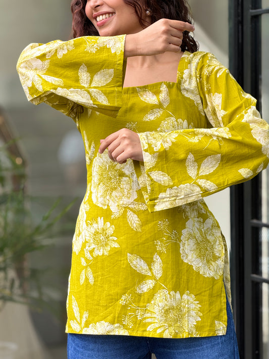 short back dori kurti
