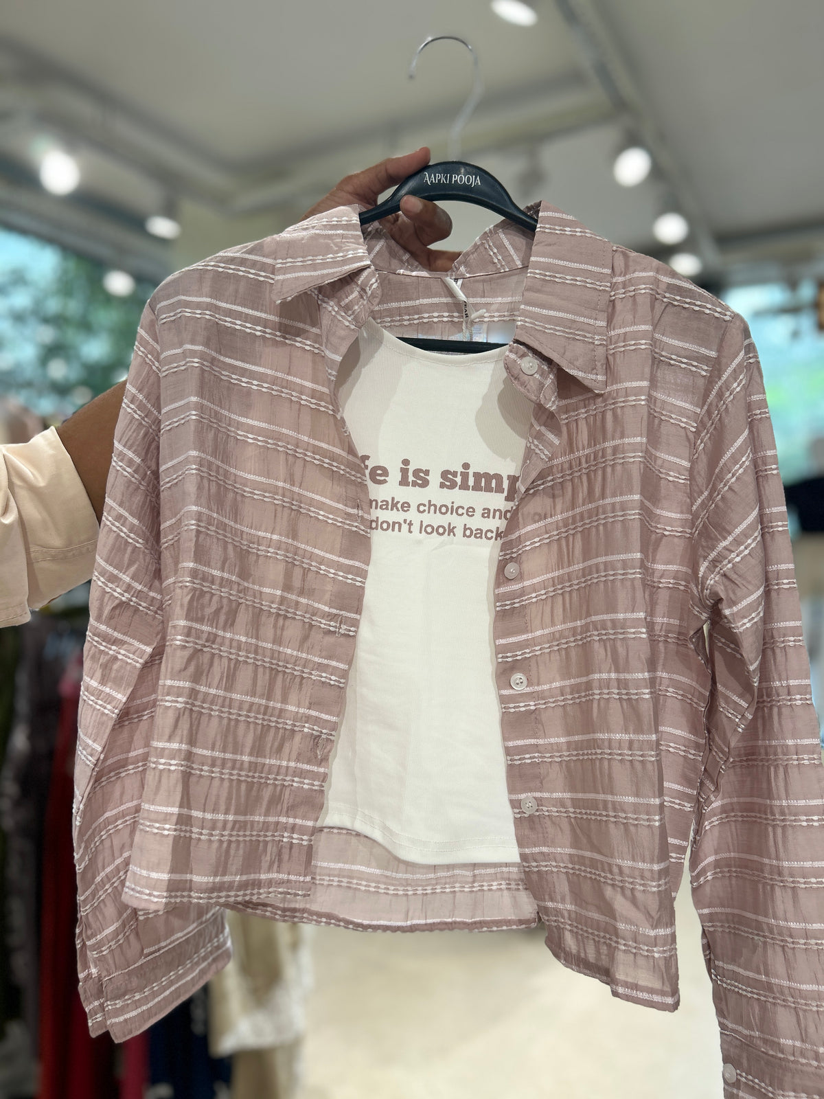 Lining shirt with inner