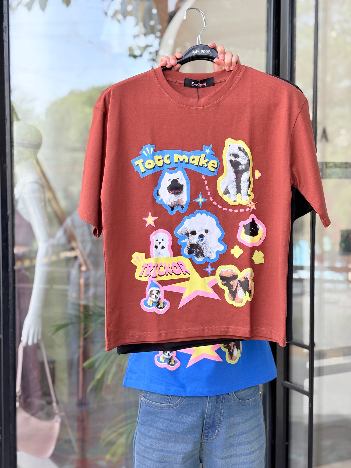 Y2K Aesthetic Cute Puppies Graphic Tee