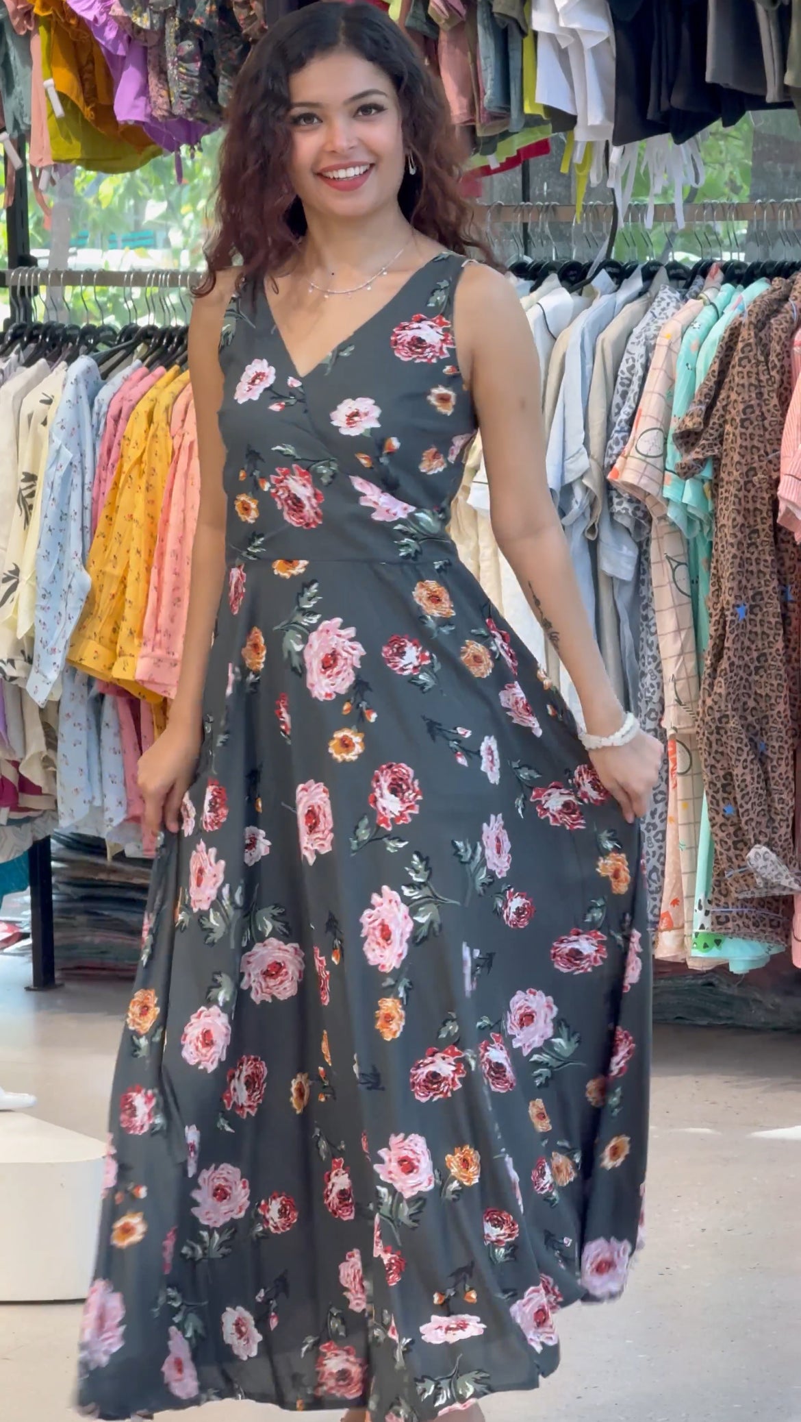 One piece floral print
